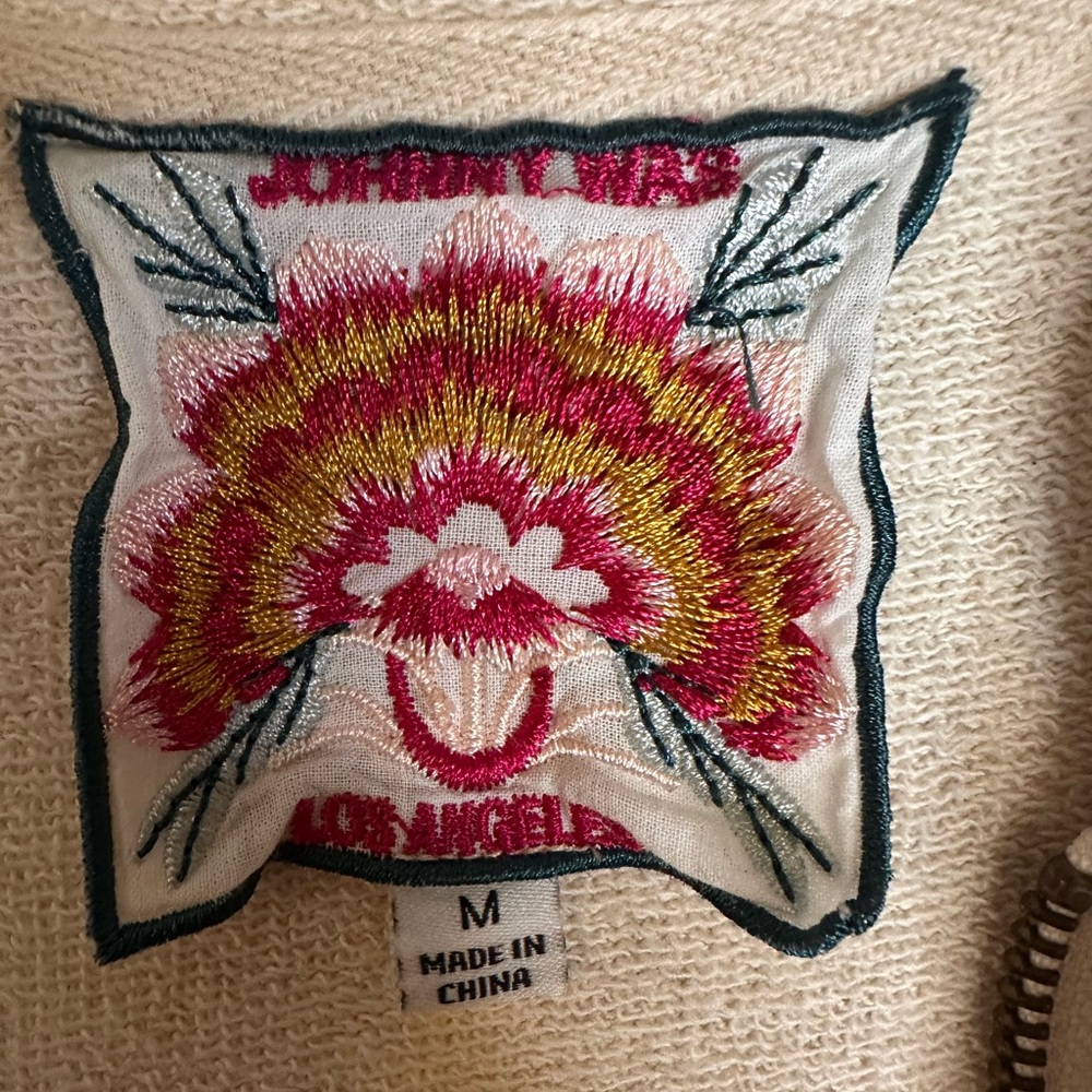 Johnny Was Flore Tiered Hoodie. Size M - Picture 2 of 11